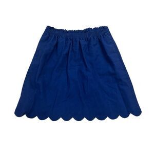 J.Crew Royal Blue Scalloped Short Pencil Skirt